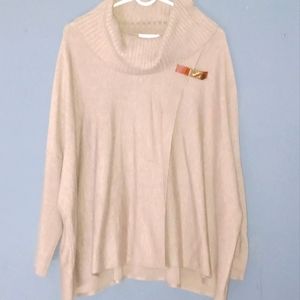 Calvin Klein light brown sweater cloak (one size fits large)